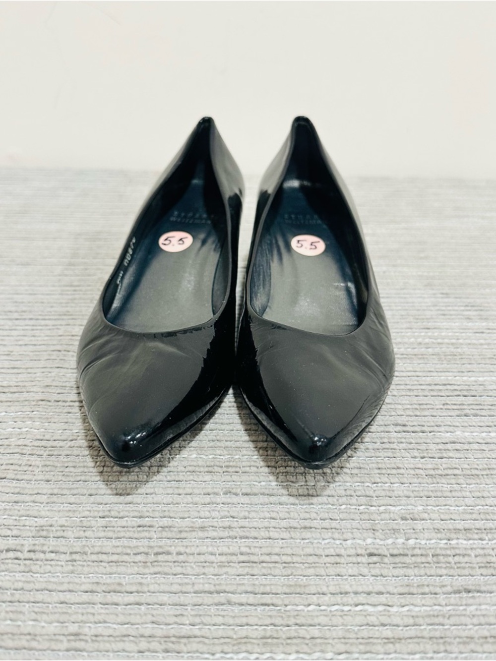 Stuart‎ Weitzman Women’s Black Patent Leather Wedges Size 5,5 - Picture 4 of 11